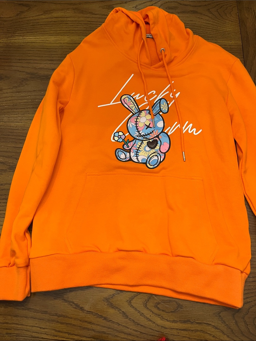 BKYS Lucky‎ Charm Flower Pattern Hoodie, size small